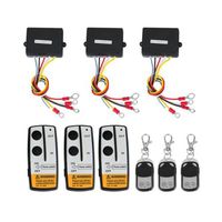 3Pcs Wireless Winch Remote Control Kit For Truck Jeep Atv 12V Car Cordless Controller Suv