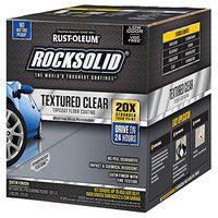 RUST-OLEUM 317382 120 oz Clear Rock-Solid Floors Polycuramine Textured Top Coat,