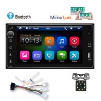 Bluetooth Car Stereo for Toyota Corolla AMprime 7 Inch Touch Screen Car MP5 Audio FM Radio Player for Android iOS Phones Mirror Link AUX TF USB IR Backup Camera for Toyota Corolla