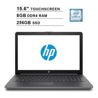 2019 Premium HP 15.6 Inch HD SVA Touchscreen Laptop (Intel Dual Core i5-7200U up to 3.1GHz, 8GB RAM, 256GB SSD, Intel HD Graphics 620, Bluetooth, HDMI, Win10, Grey) (Renewed)