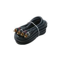 Black Point Products BA-142 Gold 25-Foot 2-RCA Python Cable, Gold