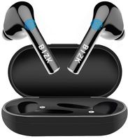 Wireless Earbuds，Bluetooth Headphones ，in-Ear Noise Cancelling Bluetooth Earbuds Touch Control， Not Slip Ear Sports Headphones 5.0 Automatic Pairing Built-in Mic (Touch Black)
