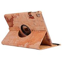 Jennyfly iPad Air Cover for Kids, 360 Degree Rotating Case Hands-Free Stand Multi Typing Angle Slim Duralble PU Leather Corner Protective Cover for 9.7 inch iPad Air - Yellow