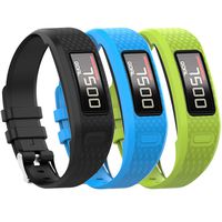 QGHXO Band for Garmin Vivofit 1 / Vivofit2, Soft Silicone Replacement Watch Band Strap for Garmin Vivofit 1 / Garmin Vivofit 2 Activity Tracker, Small, Large, Ten Colors
