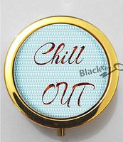 BlackKey Chill Out Chillout 3-Compartment Decorative Pocket Gift Box Case Organizer for Pill, Color 2 -1064