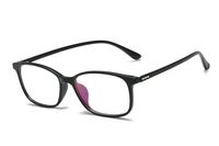 Sulens Blue Light Blocking Glasses for Computer Use, Anti Eyestrain UV Filter Lens Rectangle Lightweight TR90 Frame Eyeglasses, Men Women Matte Black