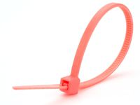 4 Inch, 18lb Miniature Nylon Zip Tie - Assorted 500 Pack (Salmon)
