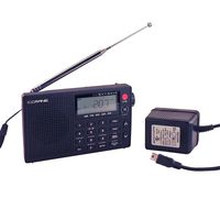C Crane CC Skywave AM, FM, Shortwave, Weather and Airband Portable Travel Radio with Clock and Alarm with AC Adapter