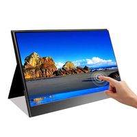 UPERFECT Touchscreen 15.6" Touch Display Portable Gaming Monitor USB C 1920×1080 Resolution 10 Points Capacitive Touch with Cover Case Fit for HDMI Type-C Laptop Computer PS4 Xbox Consoles Cellphone