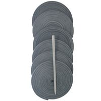 Highland Group, Baseball and Softball Glove Lace Kit, 6 Leather Laces, Leather Lacing Needle (Smokey Gray)