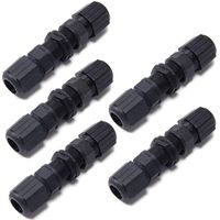 Waterproof Ethernet Coupler, RJ45 Connector, Female to Female for CAT 6/CAT 5/CAT 5E M20 LAN Cable(Pack of 5)