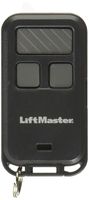 LiftMaster 890max Mini Key Chain Garage Door Opener Remote, 2.5" Long x 1.25" Wide x 1/2" Thick, Black with Gray Buttons