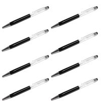 Pack of 20 Personalized 2 in 1 Gift Ballpoint Pens, Slim Capacitive Stylus & Black Ink Pens for iPhone 7, iPad, Tablets and other Touch Screen Devices, Engraved FREE (Black)