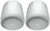 JBL C67HC/T-WH Narrow 75° Coverage High Ceiling Hanging Pendant Speaker, White (sold as pair)