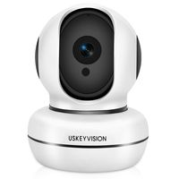 USKEYVISION UV Pet Camera Dog Cat Puppy Home Camera Monitor AWS Cloud Storage 2 Way Audio Night Vision Dome Camera
