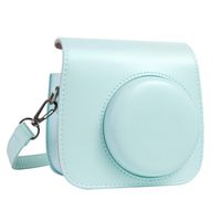 QUEEN3C Mini 9 Camera Case with Adjustable Strap Compatible for Fujifilm Instax Mini 9/8/8+ Instant Film Camera (Ice blue)