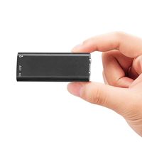 Mini Voice Recorder,USB Voice Recorder with MP3,Rechargeable Digital Voice Recorder, 8GB Memory by Seanme(Black)