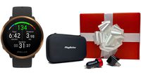 Polar Ignite (Black-Copper, M/L) Fitness GPS Watch Premium Gift Box Bundle | +PlayBetter Car/Wall Adapters & Protective Hard Case | Polar Precision Heart Rate & Sleep Plus Tracking
