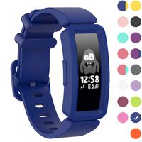 GVFM Compatible with Fitbit Ace 2 Bands for Kids 6+, Soft Silicone Bracelet Accessories Sport Strap Boys Wristbands Compatible for Fitbit Inspire HR & Ace 2 (Blue)