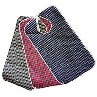 BIHIKI 3 PCS Adult Bib for Eating with Crumb Catcher,PVC Waterproof Clothing Protector,Adult Aid Apron with Snaps for Elderly Patient Senior