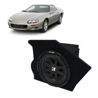 Compatible with 1993-2002 Chevy Camaro Coupe Driver Side 10" Kicker Comp C10 Sub Box Enclosure - Final 4 Ohm