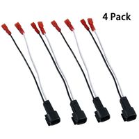 HSTECH 72-5600 2 Pairs (4 Pack) Wire Cable Wiring Harness for Ford Lincoln Mercury Mazda Speakers Adapter Connector Adaptor Plug