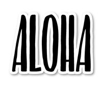 Aloha Sticker Inspirational Quotes Stickers - Laptop Stickers - Vinyl Decal - Laptop, Phone, Tablet Vinyl Decal Sticker S183189