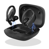 BJL-Electronics Bluetooth Headphones,True Wireless Earbuds,Sweatproof Sports Bluetooth Headset,Fast Auto-Pairing,with Portable Charge and Built in Mic for Running/Android/Phone (Black-2019) ... (a)