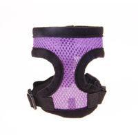 haoricu Pet Vest, Adjustable Comfort Soft Breathable Puppy Cat Harness Vest for Small Dogs Lead Leash Chest Belt (M, Purple)