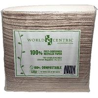 World Centric BG19759 World Centric Dinner Napkins 2Ply - 20x150 CT