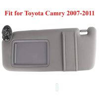 GOLDPAR Sun Visor for 2007 2008 2009 2010 2011 Toyota Camry & Toyota Camry Hybrid 2007-2011 Without Sunroof and Light (Gray, Left Driver Side)