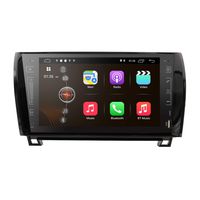 hizpo 2 DIN Car Stereo Video Player 9 Inch Android 9.0 Touch Screen in Dash GPS Navigation Receiver with Bluetooth WiFi Mirrorlink OBD2 DAB TPMS for Toyota Tundra 2007-2013 Sequoia 2008-2014