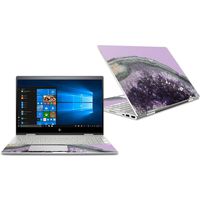 MightySkins Skin Compatible with HP Envy x360 Convertible 15" (2018) - Amethyst Agate | Protective, Durable, and Unique Vinyl Decal wrap Cover | Easy to Apply, Remove | Made in The USA