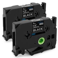 Unistar Replace TZ Tape 9mm 0.35" Label Tapes Laminated White on Black Label Replacement for Brother TZe Tape TZe325 for Ptouch Label Maker PT-D200 PT-D210 PT-H100 PT-D400 PT-1290 PT-1750