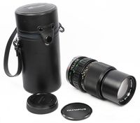 Olympus 75-150mm OM System ZUIKO Auto-Zoom Constant f/4 Lens with Hard Case, Caps and Built-in Hood