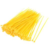 uxcell Nylon Cable Ties 4 Inch Self-Locking Zip Ties 0.07 Inch Width Yellow 500pcs
