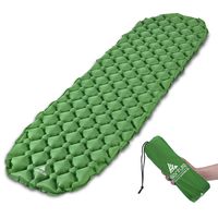 HIKENTURE Backpacking Sleeping Pad Ultralight Camping Pad,Upgraded Design Air Support Sleeping Mat, Compact Lightweight for Sleeping Bag,Car,Outdoor,Camp,Hammock (Army Green)