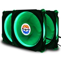 PC case Fan, PanLumin led lighting 120mm superior cooling performance fan for computer case, quiet edition compatible with 3pin/4pin 3 Pack