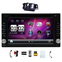 Upgarde Version With Camera ! 6.2" Double 2 DIN Car DVD CD Video Player Bluetooth GPS Navigation Digital Touch Screen Car Stereo Radio Car PC 800MHZ CPU !!!