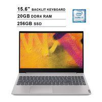 2019 Newest Lenovo Ideapad S340 15.6 Inch FHD Touchscreen Laptop (Intel 4-Core i7-8565U up to 4.60GHz, 20GB RAM, 256GB SSD, NVIDIA MX230, Backlit Keyboard, WiFi, Bluetooth, HDMI, Win10, Grey)