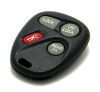 OEM Electronic 4-Button Key Fob Remote Compatible With Chevrolet GMC Cadillac (FCC ID: ABO1502T, P/N: 16245100-29, 16245100) Rear 2X