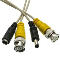 BNC Video Cable with DC Power Cable, BNC Male, Male to Female Power, 100 Foot