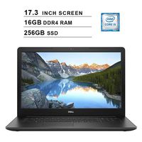2019 Newest Dell Inspiron 17 3780 17.3 Inch FHD Laptop (8th Gen Inter Quad Core i5-8265U up to 3.9GHz, 16GB DDR4 RAM, 256GB SSD, AMD Radeon 520 2GB, WiFi, Bluetooth, Windows 10 Home)