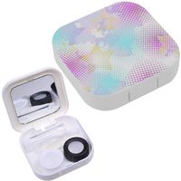 Portable Contact Lens Case Box Travel Kit Mirror + Bottle + Tweezers Container Holder [ Urban Design Creative ]