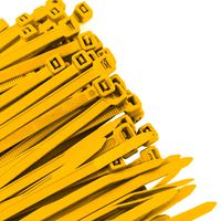 Pro Tie YL11SD100 11.8-Inch Yellow Standard Duty Color Cable Tie, Yellow Nylon, 100-Pack