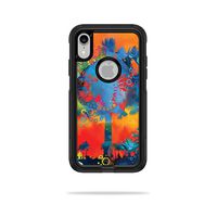 MightySkins Skin Compatible with OtterBox Commuter iPhone XR Case - Neo Palm | Protective, Durable, and Unique Vinyl Decal wrap Cover | Easy to Apply, Remove, and Change Styles | Made in The USA