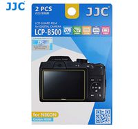 JJC LCP-B500 Anti-Reflection LCD Guard Film Screen Protector for Nikon Coolpix B500, Nikon B500 LCD Protector, Scratch Resistance, Anti-Smudge Coating (2 Pieces)