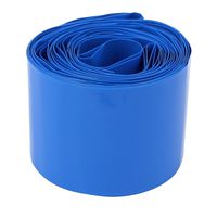 uxcell 40mm Dimeter 8M Length Blue PVC Heat Shrink Tubing for AA Battery Pack
