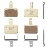 Dymoece 2 Pairs Bicycle Sintered Metal Disc Brake Pads for Shimano Deore Tektro TRP