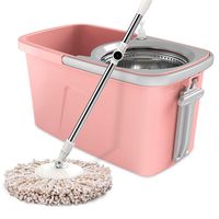 Zxwzzz Mops Lazy Artifact 360 Degree Automatic Rotation Without Hand Washing Mop Mop, Floor Cleaning Easy To Rotate Mop, Mop Bucket Size: 46x28x26cm